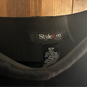 Style & Co. Black classic pants